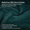 HiEnd Accents Stella Storm Blue Faux Silk Velvet 3 Piece Queen Bedspread view 2