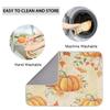 Thanksgiving Dish Drying Mat for Kitchen Counter,Autumn Pumpkins Fall Leaves Drying Mats Super Absorbent Microfiber Dishs Pad Coffee Bar Mat Extra Large 18 X 24 Inch view 4