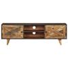 TV Furniture TV Stand Solid Wood Mango 55.1"x11.8"x17.7",Solid Mango Wood TV Cabinet with Ample Storage Space for Living Room Furniture Living Room TV Benche, Media Furniture view 2