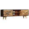 TV Furniture TV Stand Solid Wood Mango 55.1"x11.8"x17.7",Solid Mango Wood TV Cabinet with Ample Storage Space for Living Room Furniture Living Room TV Benche, Media Furniture view 3