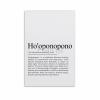 Ho'oponopono Definition Poster Canvas Painting Posters And Prints Wall Art Pictures for Living Room Bedroom Decor 08x12inch(20x30cm) Unframe-style view 1