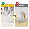 KEFA 8 Pack US 15 XXL Clear Shoe Storage Boxes Stackable, Shoe Organizer Clear Plastic Shoe Boxes, Shoe Case view 4