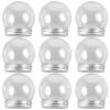 MAGICLULU DIY Snow Globe Jars 4 Inches Plastic Water Globes with Cap Photo for Decor view 1