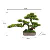 MOOWI Artificial Bonsai Tree Restaurant Hotel Fake Greenery Potted Plant Fake Pine Tree Coffee Table Ornaments Chinese Decorations Simulation Pine Tree Bonsai Artificial Trees Plants view 2
