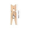 Tyenaza 100Pcs Mini Clothes Pins, Wooden Unfinished Sturdy Wide Application Wooden Clothespins Picture Clips for Photos, Crafts, Hanging Pictures, Baby Shower view 2
