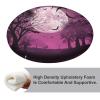 Dwrepo Round Seat Cushion Purple Moon Chair Cushions Non Slip Removable Chair Pad Stool Cushion Stool Seat Cover for Couch Sofa Floor Office Kitchen 15.3 Inch view 4