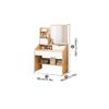 YOUQUEEN Dressing Table Vanity Set Dressing Table with Mirror with 4 Drawers Open Storage Rack, Shelf,Ladies Or Girls Dresser Dressing Table with Mirror view 2