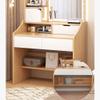 YOUQUEEN Dressing Table Vanity Set Dressing Table with Mirror with 4 Drawers Open Storage Rack, Shelf,Ladies Or Girls Dresser Dressing Table with Mirror view 4