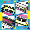 Fuyoooo 4 Pcs 80s 90s Party Favor Boxes 16 x 10 in Large Cassette Player Party Treat Boxes Boom Cassette Tape Hip Hop Decor for Retro 1980s 1990s Christmas Decor Music Neon Birthday Supplies(Classic) view 4
