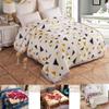 9 Lbs Velvet Fleece Blanket for Winter - 2 Ply Heavy & Warm Korean Style Bed Blanket - Reversible Printed Raschel King Size Blanket - Wrinket & Fade Resistant,G,180 * 220/71x87in 3Kg view 1