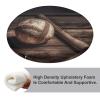 Dwrepo Round Seat Cushion Baseball on Wooden Chair Cushions Non Slip Removable Chair Pad Stool Cushion Stool Seat Cover for Couch Sofa Floor Office Kitchen 15.3 Inch view 4