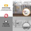 Zentavio Grey and White Area Rugs for Living Room Large Men Room Carpet 6x9 Bedroom Fluffy Furry Shag Aesthetic Plush High Pile Floor Rug for Kids Room Dorm Home Decor Tie-Dyed Grey White view 2