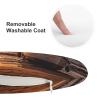 Dwrepo Round Seat Cushion Boat Beach Sunrise Time Nautical Chair Cushions Non Slip Removable Chair Pad Stool Cushion Stool Seat Cover for Couch Sofa Floor Office Kitchen 15.3 Inch view 3