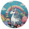 Dwrepo Round Seat Cushion Color Horse Chair Cushions Non Slip Removable Chair Pad Stool Cushion Stool Seat Cover for Couch Sofa Floor Office Kitchen 15.3 Inch view 1