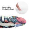 Dwrepo Round Seat Cushion Color Horse Chair Cushions Non Slip Removable Chair Pad Stool Cushion Stool Seat Cover for Couch Sofa Floor Office Kitchen 15.3 Inch view 3