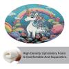 Dwrepo Round Seat Cushion Color Horse Chair Cushions Non Slip Removable Chair Pad Stool Cushion Stool Seat Cover for Couch Sofa Floor Office Kitchen 15.3 Inch view 4