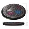 Dwrepo Round Seat Cushion Hibiscus and Ivy Chair Cushions Non Slip Removable Chair Pad Stool Cushion Stool Seat Cover for Couch Sofa Floor Office Kitchen 15.3 Inch view 2