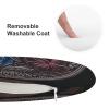 Dwrepo Round Seat Cushion Hibiscus and Ivy Chair Cushions Non Slip Removable Chair Pad Stool Cushion Stool Seat Cover for Couch Sofa Floor Office Kitchen 15.3 Inch view 3