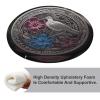Dwrepo Round Seat Cushion Hibiscus and Ivy Chair Cushions Non Slip Removable Chair Pad Stool Cushion Stool Seat Cover for Couch Sofa Floor Office Kitchen 15.3 Inch view 4