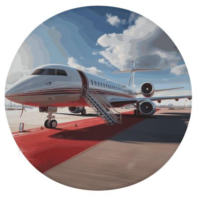 Dwrepo Round Seat Cushion Red Carpet Airplane Chair Cushions Non Slip Removable Chair Pad Stool Cushion Stool Seat Cover for Couch Sofa Floor Office Kitchen 15.3 Inch