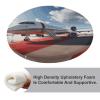 Dwrepo Round Seat Cushion Red Carpet Airplane Chair Cushions Non Slip Removable Chair Pad Stool Cushion Stool Seat Cover for Couch Sofa Floor Office Kitchen 15.3 Inch view 4