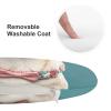 Dwrepo Round Seat Cushion Cute Chihuahua Pug Chair Cushions Non Slip Removable Chair Pad Stool Cushion Stool Seat Cover for Couch Sofa Floor Office Kitchen 15.3 Inch view 3