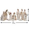 Zayton Nativity Set Christmas Scene Set Figurines Statue 12 Inch 11 Pcs view 2