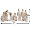 Zayton Nativity Set Christmas Indoor 11 Pcs 5 Inch Scene Statue Figurines Jesus Manger Crib Ornament Church Xmas Home Catholic Religious Decoration view 2