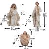 Zayton Nativity Set Christmas Indoor 11 Pcs 5 Inch Scene Statue Figurines Jesus Manger Crib Ornament Church Xmas Home Catholic Religious Decoration view 3