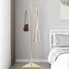 Genseino Portable Clothing Rack, Triangle Base Coat Rack with Anti-Slip Feet, Retail Display Racks Clothing Racks for Hanging Clothes, Skirt Jacket Coat Gold view 1