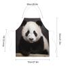 NHYDSPQ Adult Apron,Cute Black And White Panda Print Kitchen Cooking Apron,work Apron,garden Apron Cleaning Apron,Adjustable Aprons for Women/Men view 2