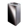DUANZEYUQA Outdoor Garbage Can Stainless Steel Trash Can with Lid, Commercial Open Top Garbage Can Modern Indoor Metal Waste Container Floor Standing Large Trash Can view 1