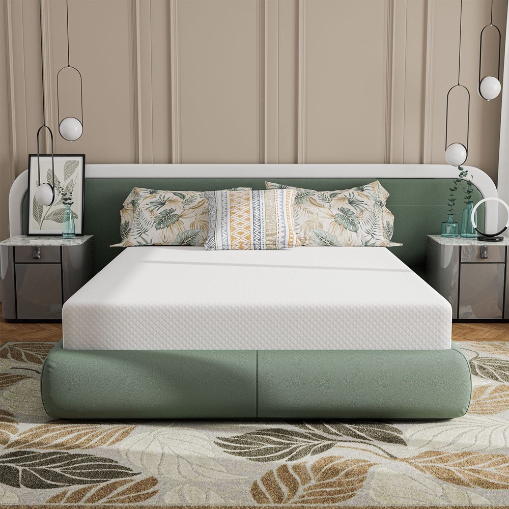 HOMES: Inside + Out Zinne Full Mattress, Medium Firm 12 inch Bed-in-a-Box, CertiPUR-US, Hypoallergenic, Gel Memory Foam, Cool Sleep, Pressure Relief, Memory Foam Bed