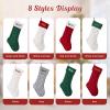 SINKSONS Personalized Christmas Stocking - Custom Name Family Christmas Stocking, 18 Large Knitted Xmas Stocking, Ideal for Kids & Fireplace Dcor (7 pcs) view 4