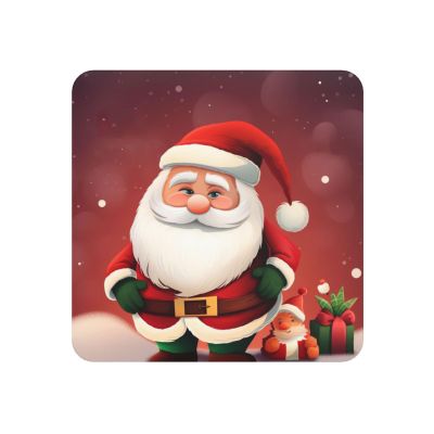 Strong Magnetic Fridge Santa Claus Magnet Fridge Sticker Decorative Refrigerator Magnets Square Small Funny Whiteboard Magnets for Home Kitchen Office Cabinet