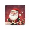 Strong Magnetic Fridge Santa Claus Magnet Fridge Sticker Decorative Refrigerator Magnets Square Small Funny Whiteboard Magnets for Home Kitchen Office Cabinet view 1