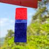 LUOZZY 2pcs Korean Traditional Lantern Pendant Red and Blue Lanterns Handmade Fabric Lanterns for Restaurants Bar Classrooms Garden view 3