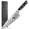 ASETY Men Gifts: Damacus Chef Knife - Gifts for Dad, Birthday Gift from Daughter Son Kids, Full Tang G10 Handle, Christmas, Thanksgiving Best Dad Ever view 1