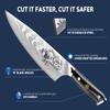 ASETY Men Gifts: Damacus Chef Knife - Gifts for Dad, Birthday Gift from Daughter Son Kids, Full Tang G10 Handle, Christmas, Thanksgiving Best Dad Ever view 2