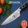 ASETY Men Gifts: Damacus Chef Knife - Gifts for Dad, Birthday Gift from Daughter Son Kids, Full Tang G10 Handle, Christmas, Thanksgiving Best Dad Ever view 3