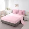 Feelyou Cute Bow 7-Piece Bedding Set, Queen Size Kids Pearl Bow Bed in a Bag, Cute Bowknot Bed Set Includes Comforter, Sheet Set, Pillowcases & Pillow Covers Breathable Elegant Pink view 4
