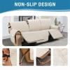 ZYANLING Waterproof Recliner Sofa Covers 1-Piece Chair Cover for 3 Seater Recliner Sofa Cover Armchair Covers for Recliner Sofa Protector (Coconut Milk) view 4