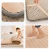 TFDRSEXVD Japanese Futon Floor Mattress,Thicken Tatami Mattress,Portable Sleeping Pad,Mattresses for House Couch,Roll Up Double Single Warm Mattress,Floor Lounger Bed,Flesh,90x190cm view 3