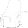 HAOKAZLBR Modern Dining Room Chairs Upholstered Dinner Chair Dining Chair Set of 4 Napa Leather Kitchen Living Room Lounge Counter Chairs Sturdy Carbon Steel Metal Legs(Light Grey) view 3