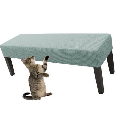 Bench Seat Furniture Cover For Dining Room Stretch Bench Slipcovers Upholstered Anti-Dust Removable Bench Chair Cushion Covers Bench Seat Protector Cover For Living Room Bedroom Kitchen (I,L)