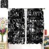 AAVEUP Graffiti Curtains, Black Minimalist Abstract Street Creative Culture Pigment Art Blackout Windows Treatments, Thermal Insulation Drapes for Kids Boys Girls Living Room Bedroom 52x84in view 4