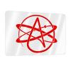 Atheist Symbol Metal Aluminum Sign Decor Bar Patio Poster Wall Garage Decorations Funny Gifts 12 x 8 Inches view 1