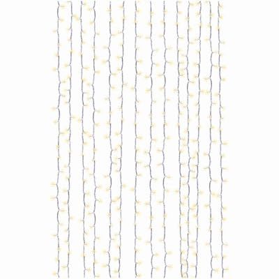 Holiday Wonderland, Christmas Micro Icicle Lights, Indoor/Outdoor Icicle String Lights, Lighted Length 12', 500 Lights, Warm White