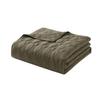VCNY Home - Quilt Set, Soft 3-Piece Pinsonic Circle Bedding Set with Matching Shams, Ideal for All Seasons (Circles Olive Green, King) view 3