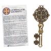 Saint Benedict Medal Key | Beautiful 5" Wall Pendant | Bronze-Tone Finish | Great Catholic Housewarming Gift | Spiritual Protection for Home (Saint Benedict Keys, 2, Pack) view 4